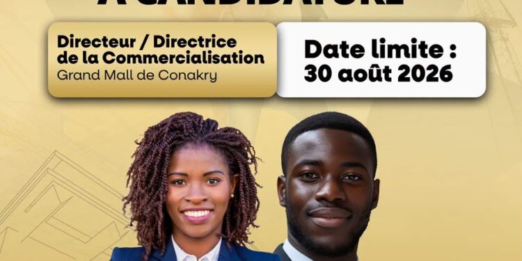 Kakandé Immo recrute un (e) Directeur/Directrice de la Commercialisation pour le Grand Mall de Conakry